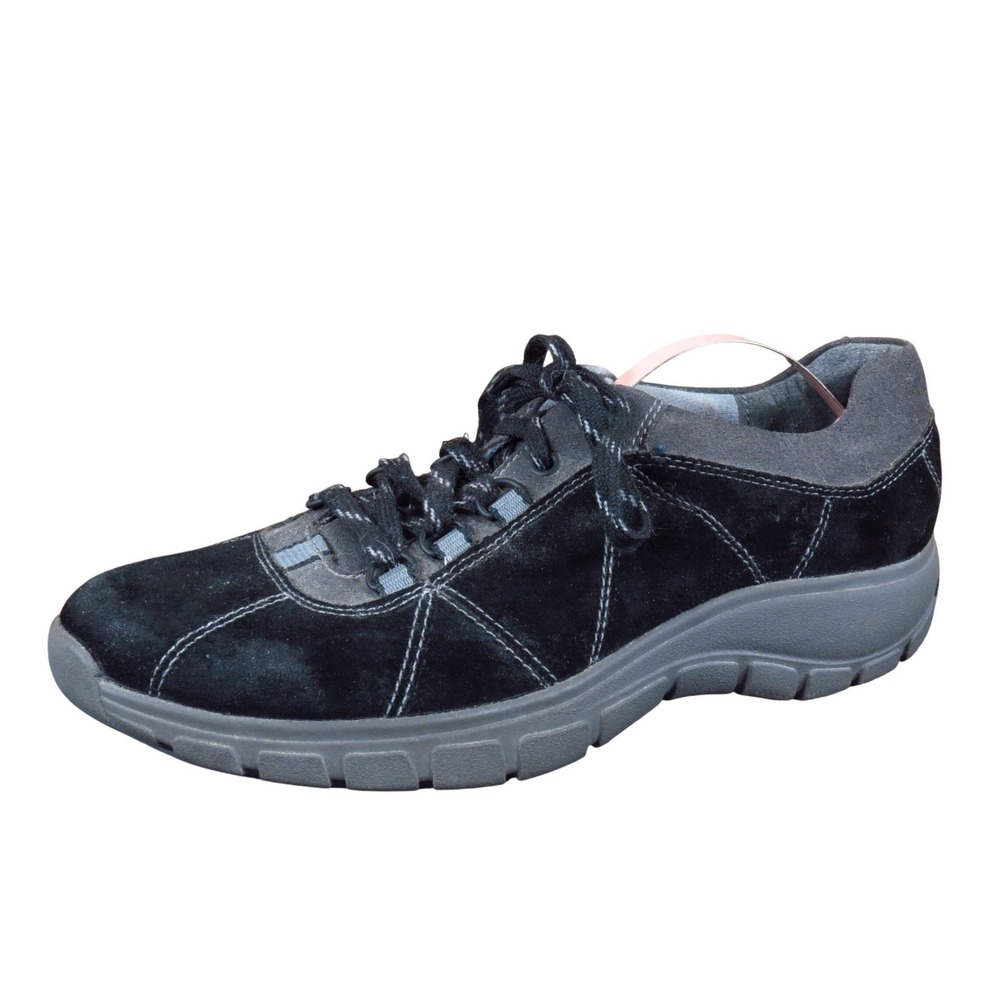 Clarks Triumph Film Womens Walking Shoes Size 8 Walking Comfort Black Suede